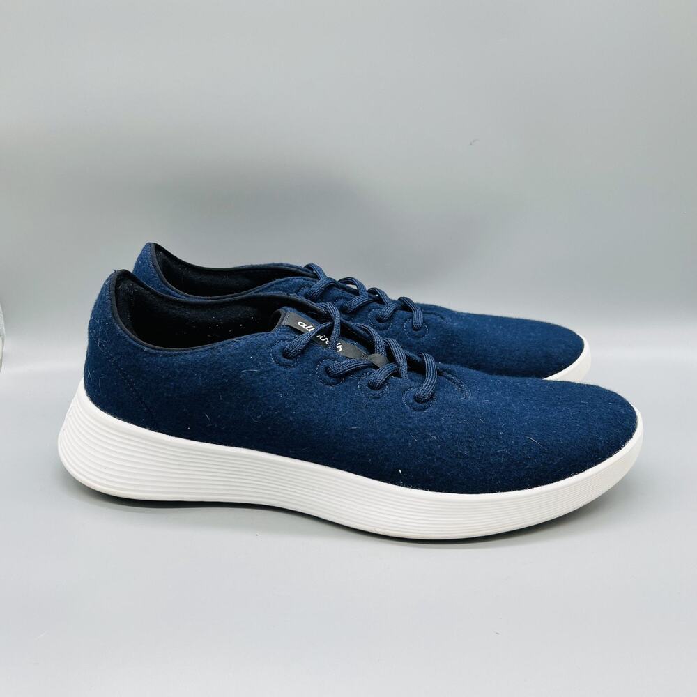 Allbirds Shoes Mens 14 Blue Wool Runner 2 Low Top Casual Go Sneakers Comfort